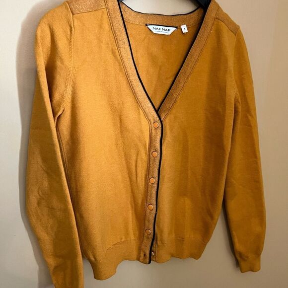 Naf naf small mustard cardigan - Picture 2 of 7